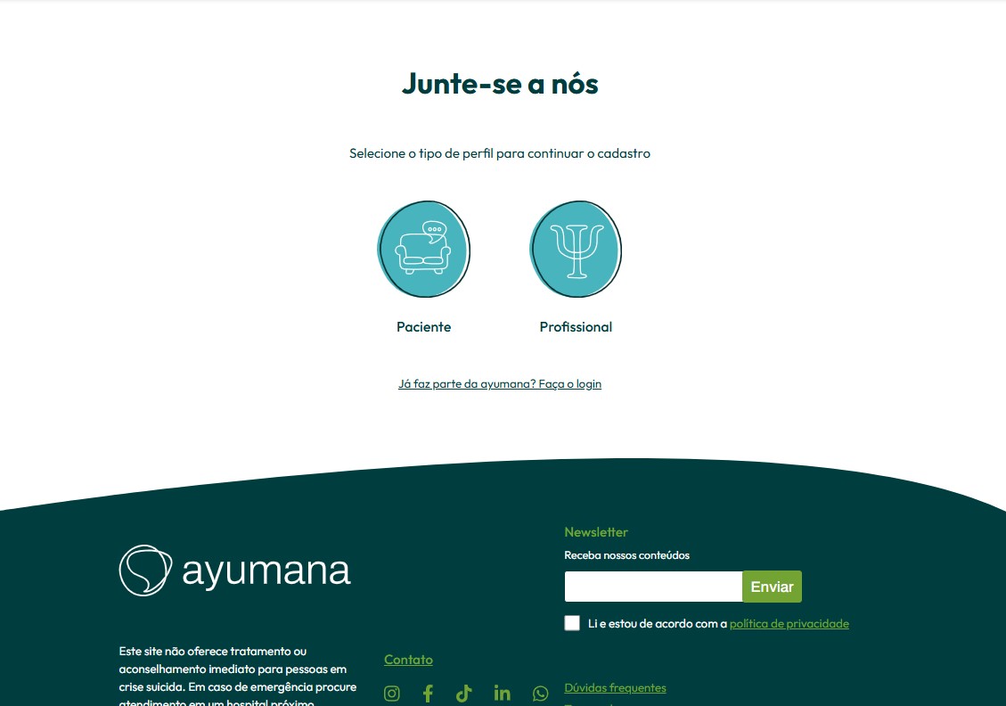 Ilustração da tela principal do trabalho realizado